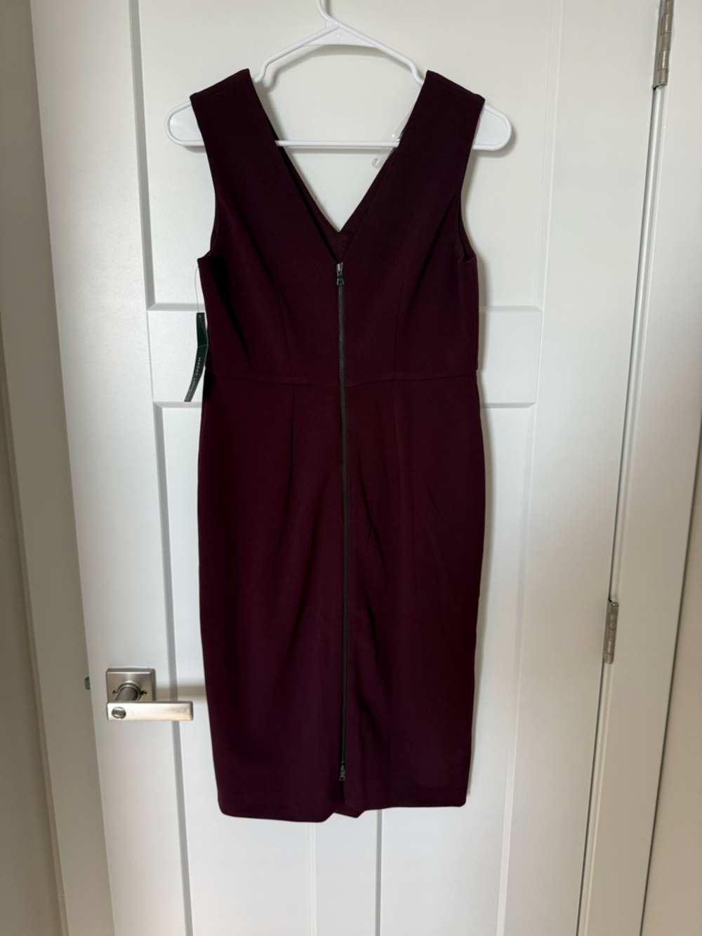 Maggy London Sheath Dress in Port Wine - Picture 4 of 7